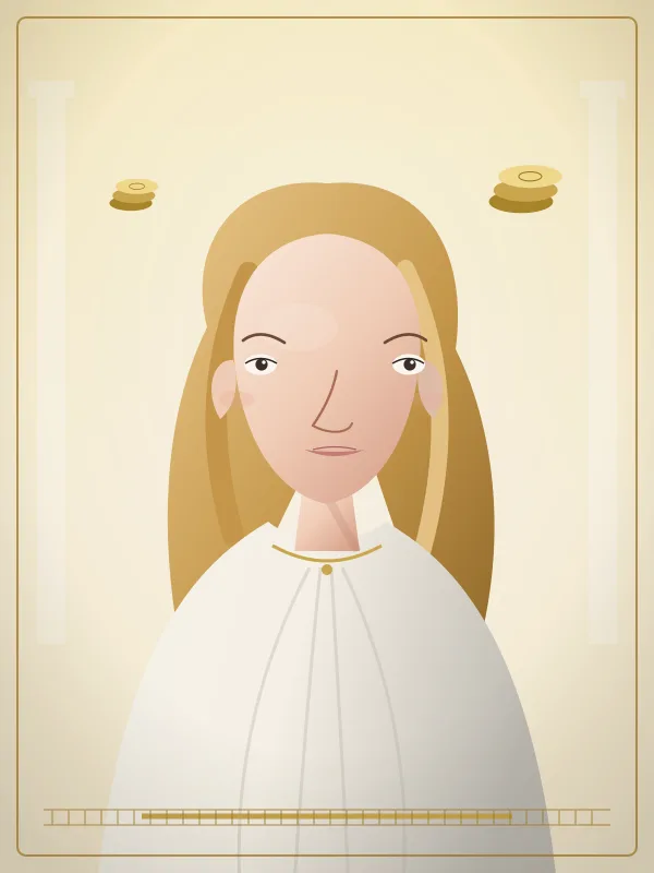 다나에의 초상. 쏟아지는 황금 비.